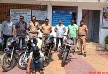 4 दुपहीया के साथ वाहन चोर गिरफ्तार
