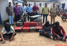 वाहन से बैटरी चोरने वाले 3 आरोपी गिरफ्तार