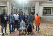तलवार के साथ एक आरोपी गिरफ्तार