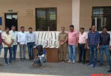बल्लारपुर में हथियारों का जखीरा जप्त