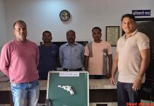 अपराध शाखा की कारवाई में आरोपी से देशी कट्टा जप्त