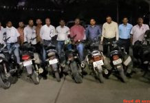 11 अपराधों में 12 आरोपीयों के साथ 4 लाख 22 हजार का मुद्देमाल जप्त