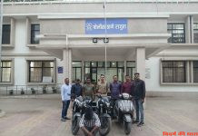 पुलिस कार्यवाही में डाके के साथ मोटर साइकिल की चोरी का मामला उजागर