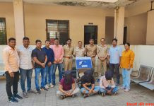 अग्नि शस्त्र और जिंदा कारतूस के साथ ३ आरोपी गिरफ्तार