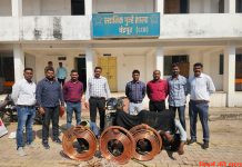 चोरी मुद्देमाल के साथ 4 आरोपी गिरफ्तार