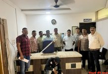तलवार से दहशत फैलाने वाला गिरफ्तार
