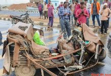 भीषण दुर्घटना में 6 की मौत और 2 जख्मी