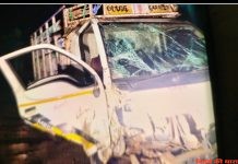 श्रीगणेश भक्तो से भरे वाहन की भीषण दुर्घटना